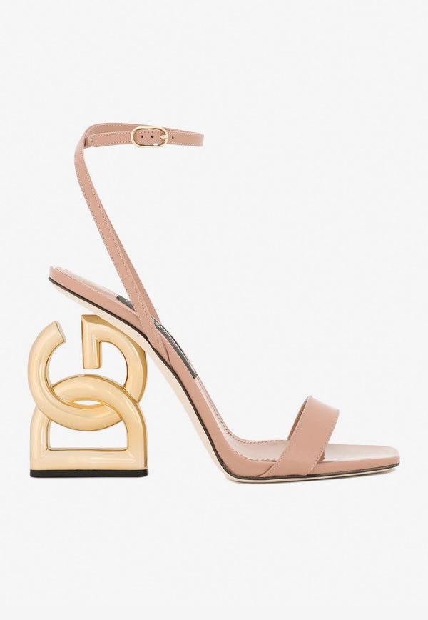 Dolce & Gabbana Keira 105 Patent Leather Sandals CR1175 A1471 8H056 Nude