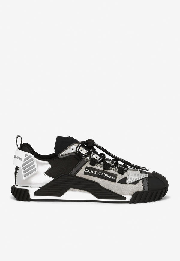 Dolce & Gabbana Mixed-Material NS1 Low-Top Sneaker Black CS1770 AY966 8B979