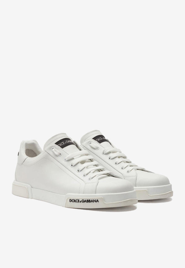 Dolce & Gabbana Calfskin Nappa Portofino Sneakers White 