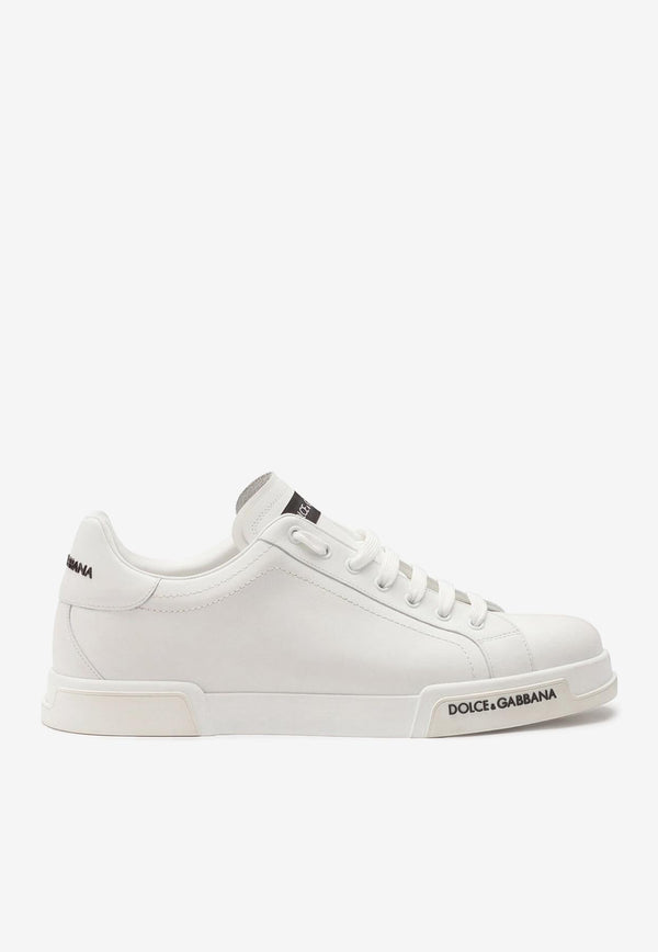 Dolce & Gabbana Calfskin Nappa Portofino Sneakers White 