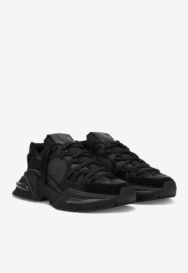 Dolce & Gabbana Airmaster Low-Top Sneakers Black CS2071 AY851 8K936