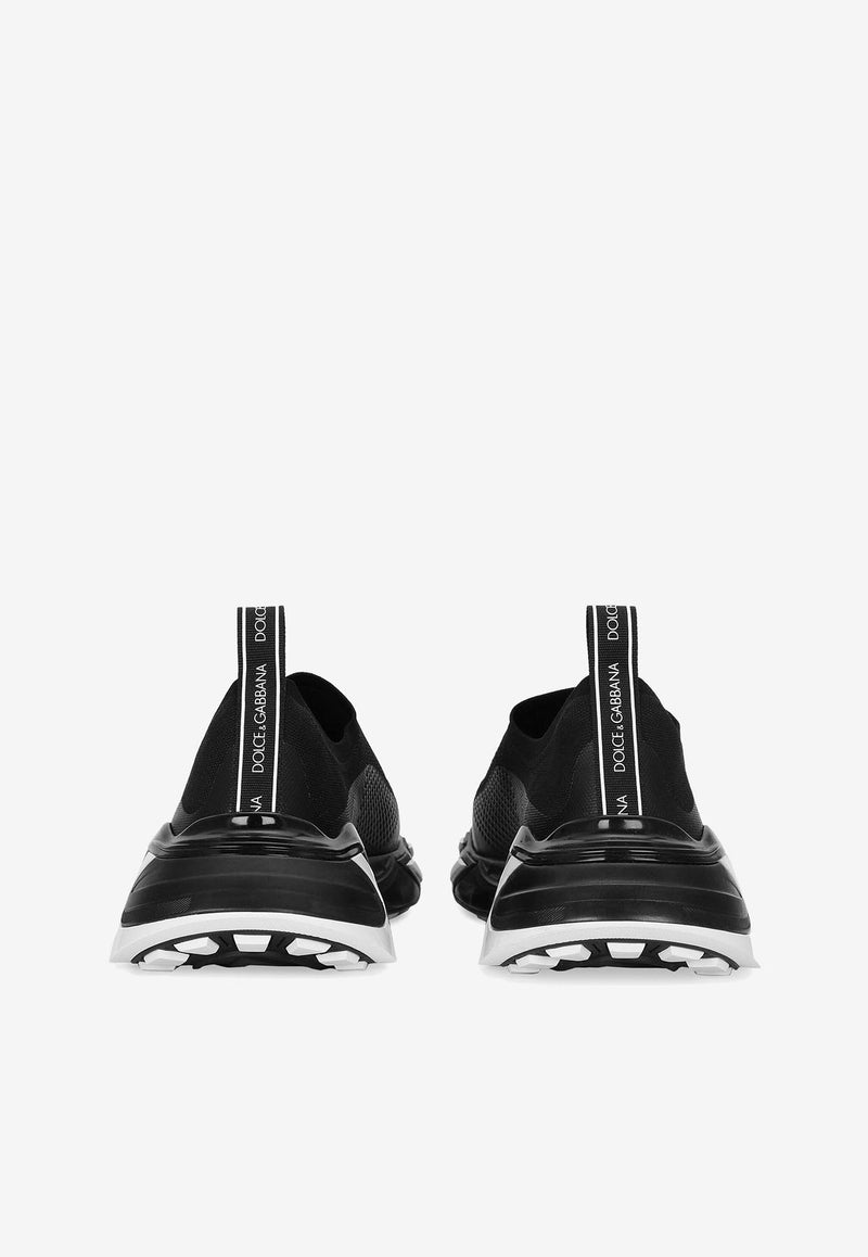 Dolce & Gabbana Low-Top Logo Slip-on Sneakers Black 