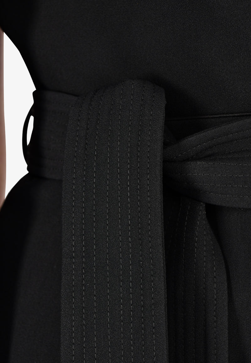 Chalayan Black Kimono Jumpsuit with Slit Sleeves WK444FK403