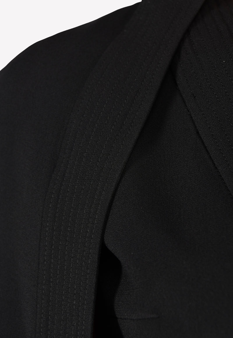 Chalayan Black Kimono Jumpsuit with Slit Sleeves WK444FK403