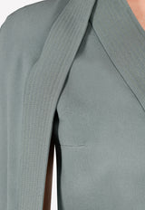 Chalayan Grey Judo Wrap Coat WK644FK403