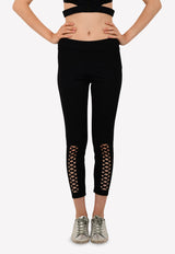 Leggings with Sliced Cut-Out