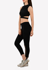 Leggings with Sliced Cut-Out