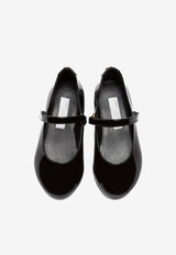 Dolce & Gabbana Kids Girls Patent Leather Mary Jane Flats D10699 A1328 80999 Black