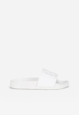 Dolce & Gabbana Kids Kids DG Millennials Logo Slides D11031 A1735 80001 White