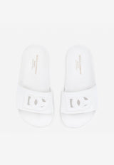 Dolce & Gabbana Kids Kids DG Millennials Logo Slides D11031 A1735 80001 White
