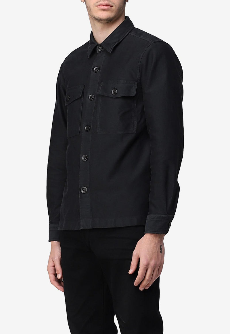 Tom Ford Buttoned Cotton Shirt Black HXH001-FMC016S23 LB999