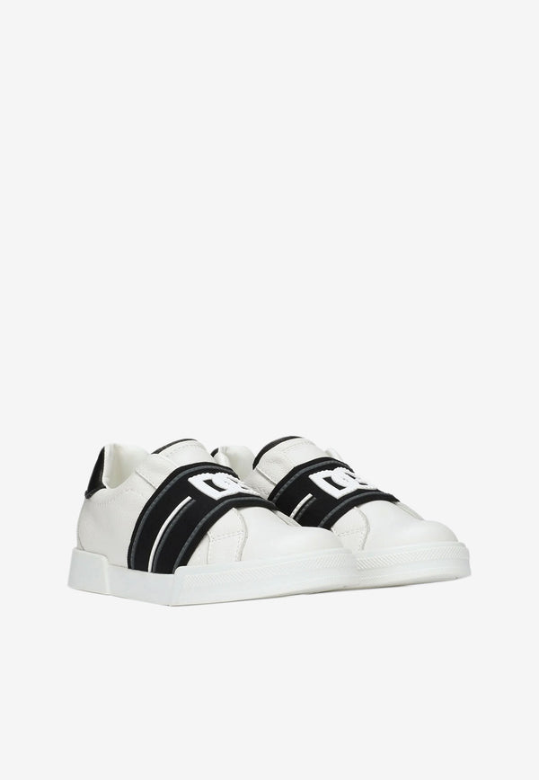 Dolce & Gabbana Kids Boys Portofino Slip-On Sneakers White DA0793 A1136 8I050