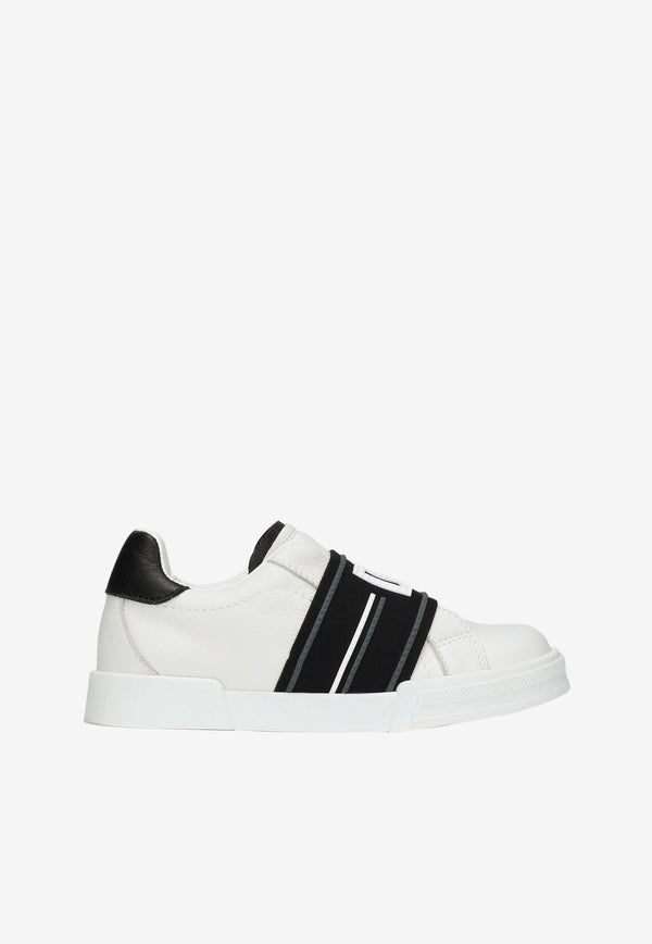 Dolce & Gabbana Kids Boys Portofino Slip-On Sneakers White DA0793 A1136 8I050