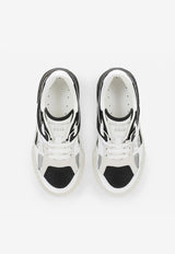 Dolce & Gabbana Kids Boys Portofino Custom Sneakers in Calf Leather Black DA5042 AQ711 8B979