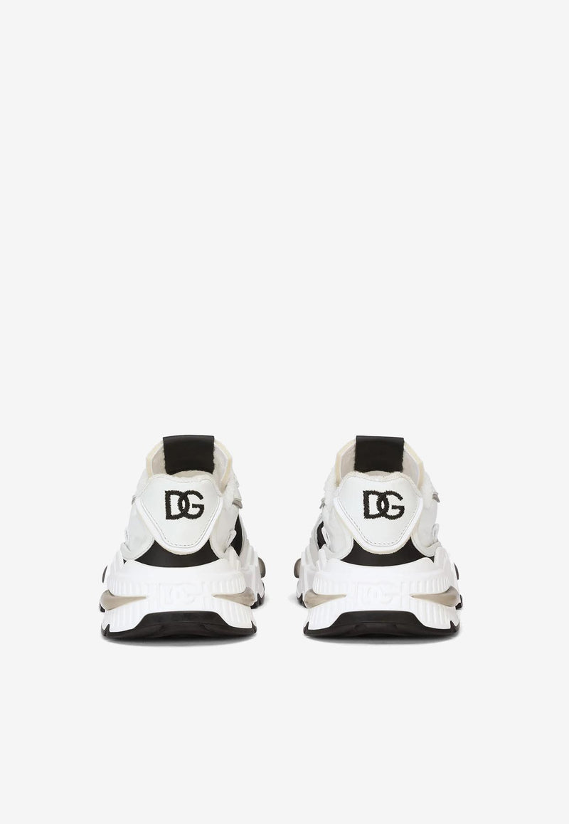 Dolce & Gabbana Kids Boys Airmaster Leather Sneakers White DA5118 AY608 89697