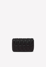 Versace Mini Virtus Quilted Leather Shoulder Bag DBFI002 D2NTRT DNMOV Black