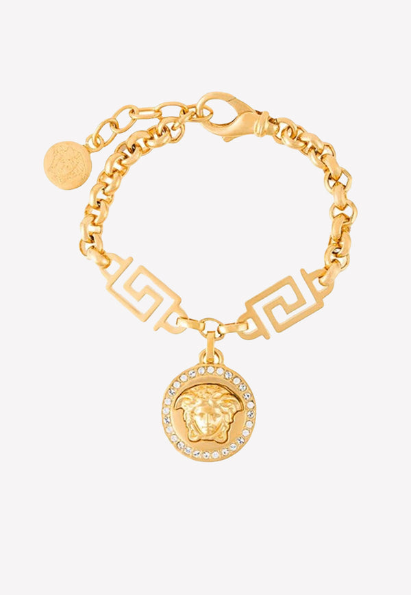 Versace Medusa Charm Rolo-Chain Bracelet Gold DG0E010DJMXD01O