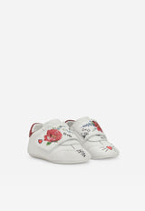 Dolce & Gabbana Kids Baby Girls Floral Print Sneakers White DK0109 AQ594 HWF57