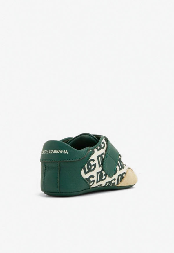 Dolce & Gabbana Kids Baby DG Low-Top Paneled Sneakers Green DK0133 B9206 8N145