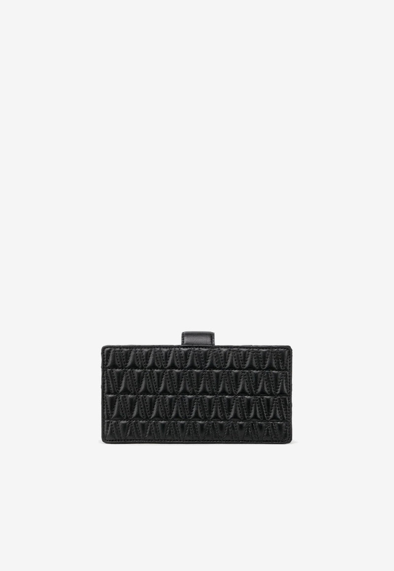 Versace Virtus Quilted Leather Clutch Black DP8H975V DNATR2 DNMOV