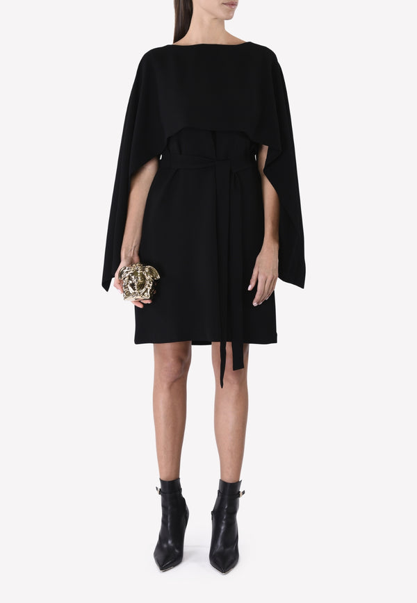 Chalayan Black Front Tie-up Overlay Dress WK446FK408