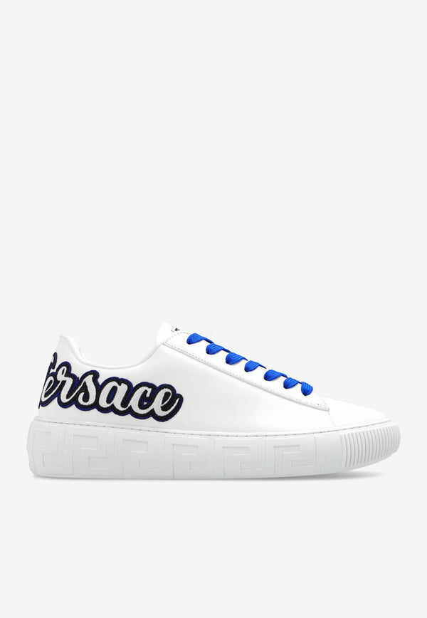 Versace Logo Low-Top Sneakers DSU8404 1A05496 2WD60 White