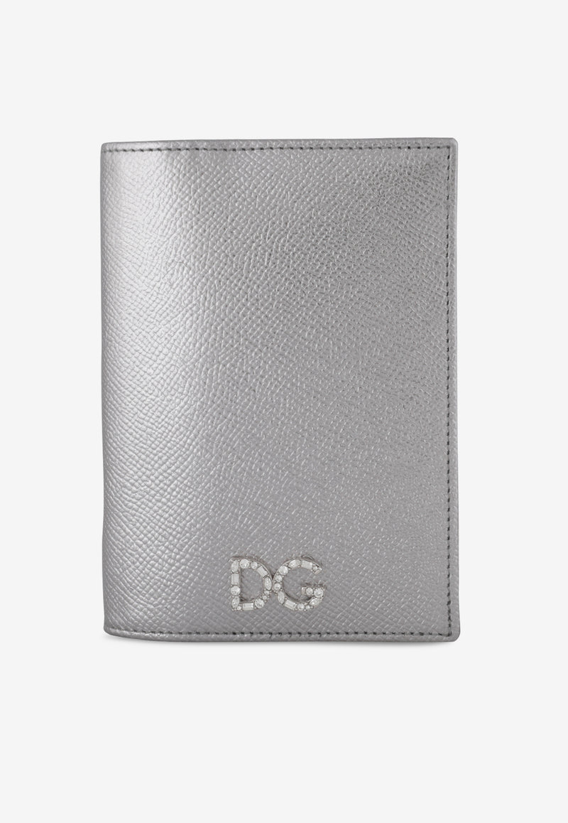 Laminated Leather Passport Holder with DG Crystal Logo