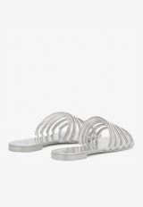 Giuseppe Zanotti Michela Crystal Embellished Sandals Silver E900013001