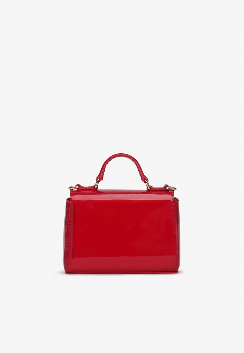 Dolce & Gabbana Kids Girls Patent Leather Shoulder Bag Red EB0103 A1471 87124