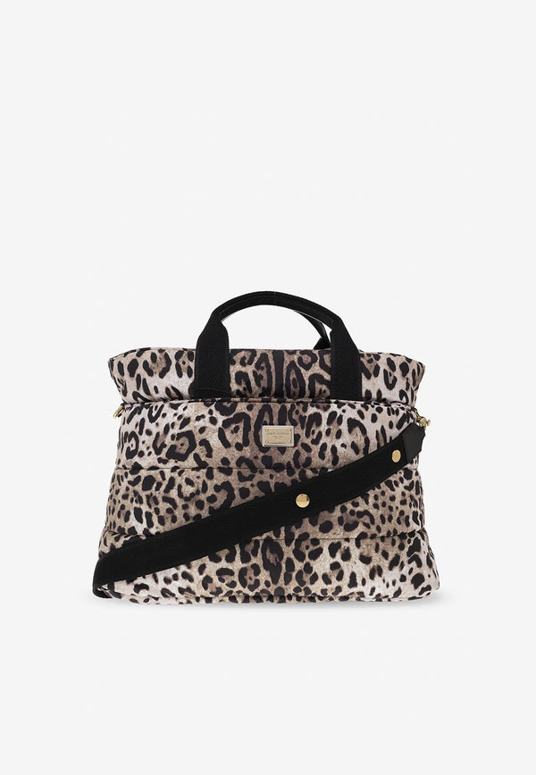 Dolce & Gabbana Kids Baby Leopard Print Changing Bag Multicolor EB0241 AO824 HA93M
