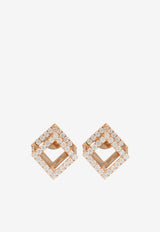 Djihan Cube Mirage Diamond Earrings in 18-karat Rose Gold Rose Gold Ear-279