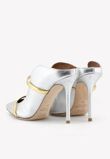 Maureen 100 Mules in Metallic Nappa Leather