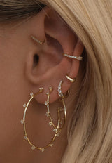 Adornmonde Emerson Hoop Earrings Gold ADM232YG