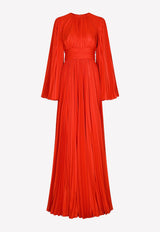 Long Chiffon Dress Dolce & Gabbana F6AVST FUSXO R0365