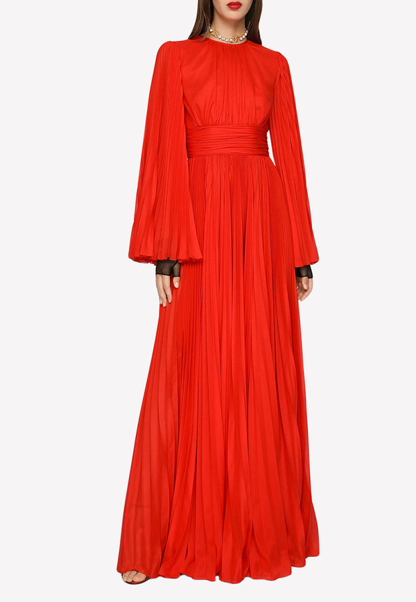 Long Chiffon Dress Dolce & Gabbana F6AVST FUSXO R0365