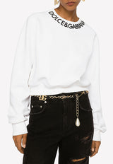 Logo Cropped Sweatshirt Dolce & Gabbana F9P35Z HU7H9 W0800