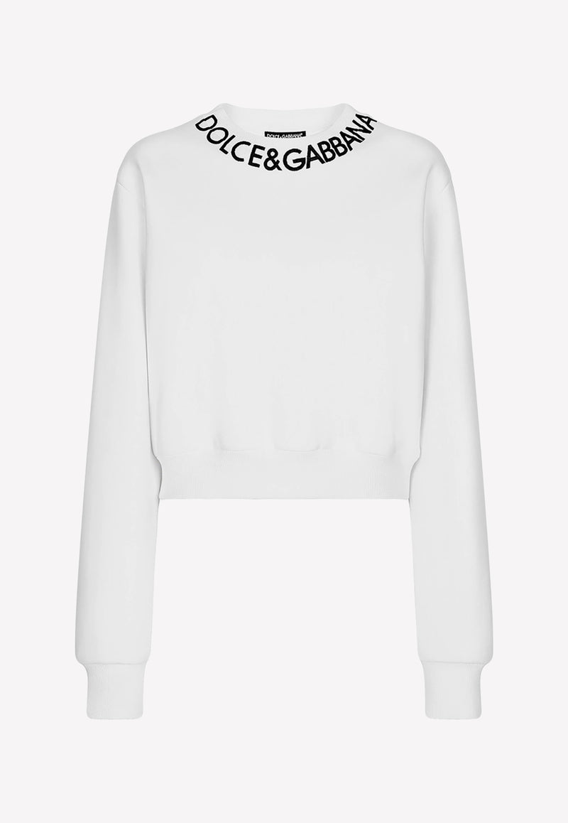 Logo Cropped Sweatshirt Dolce & Gabbana F9P35Z HU7H9 W0800