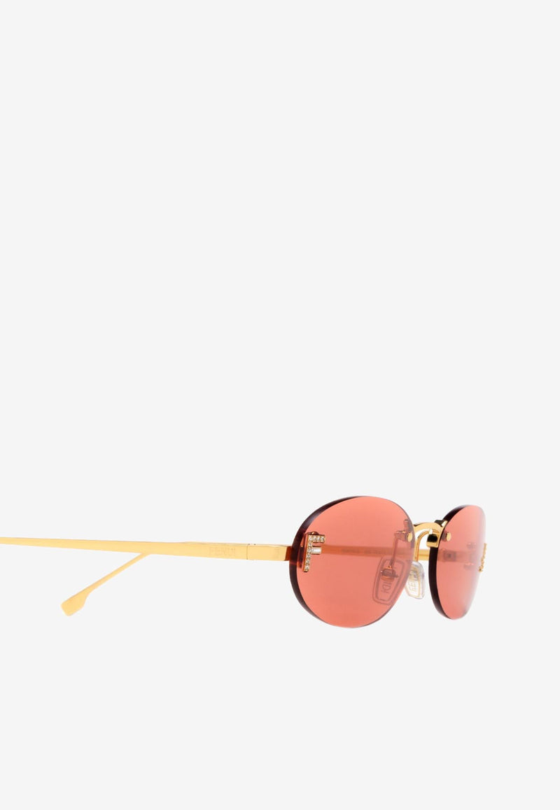 Fendi - Fendi Dawn - Oversize Round Sunglasses - Brown - Sunglasses - Fendi  Eyewear - Avvenice