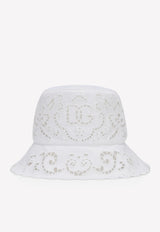 Dolce & Gabbana Cut-Out Logo Embroidery Hat White FH547Z FU6XW W0800