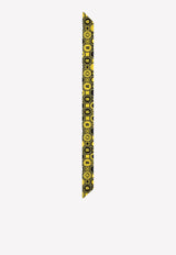 Dolce & Gabbana DG Print Twill Headscarf Yellow FS215A G0XCH HG3GS