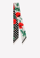 Poppy-Print Twill Band Dolce & Gabbana FS215A GDAWY HA3VN