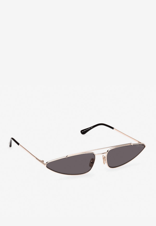 Cam Narrow Cat Eye Sunglasses