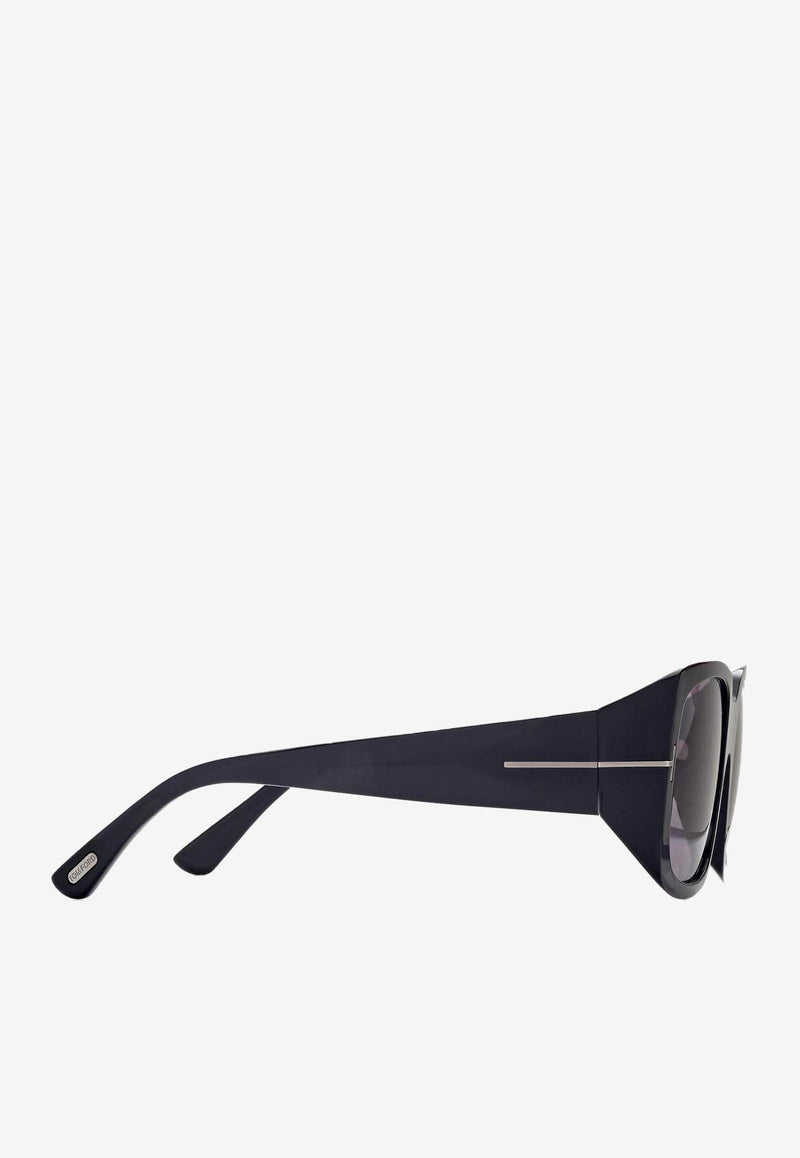 Tom Ford Ryder-02 Square Sunglasses Black FT1035-N01A51BLACK