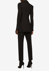 Dolce & Gabbana Milano Rib Pants Black FTAM2T FUGPN N0000