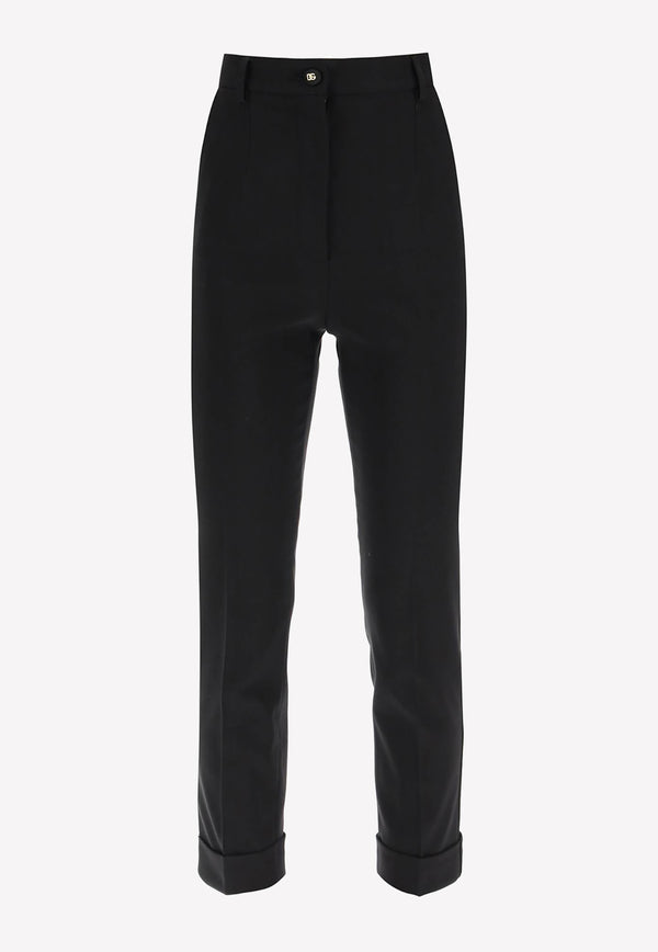 Dolce & Gabbana Tailored Slim-Fit Pants Black FTAY0T FURBG N0000