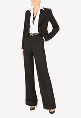 Dolce & Gabbana Palazzo Pants in Virgin Wool Black FTBM0T FUBAJ N0000