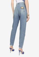 Dolce & Gabbana High-Waist Distressed Jeans Denim FTBXGD G8GJ3 S9001