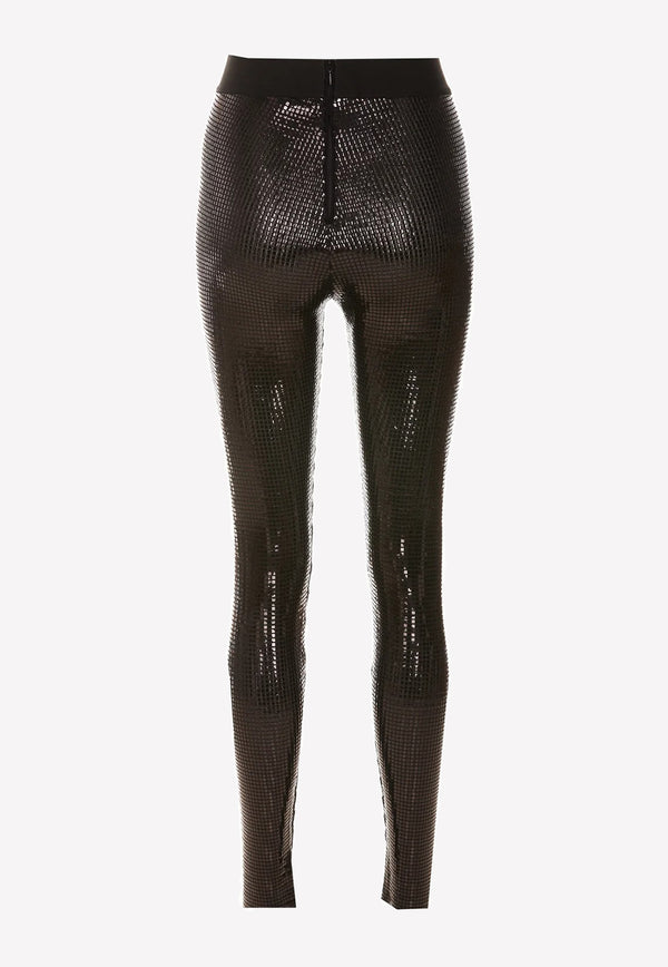 Dolce & Gabbana Sequin Embellished Leggings Black FTCNNT FUGOM N0000