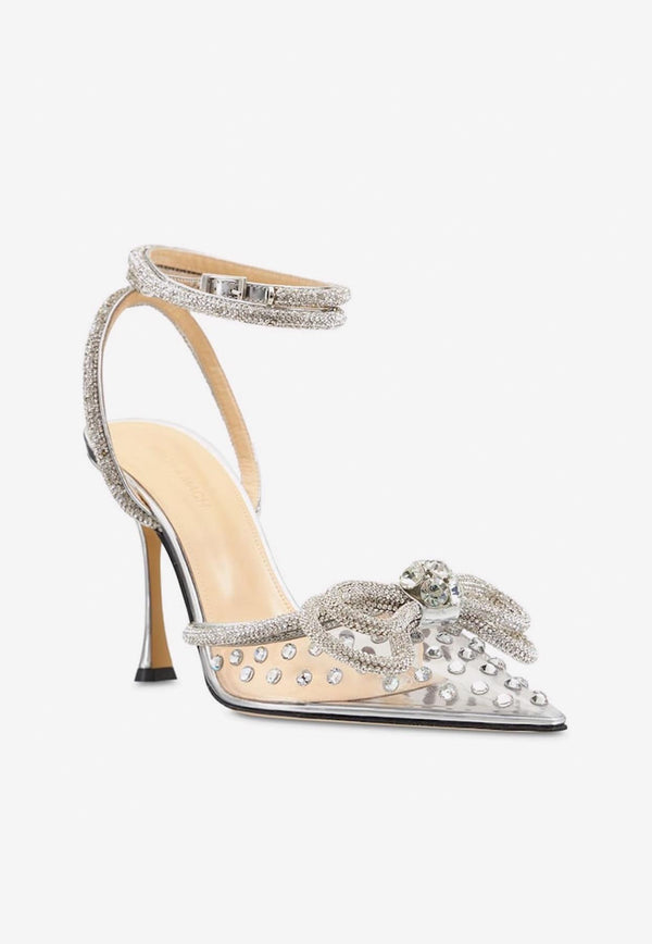 Mach & Mach 100 Double-Bow Crystal-Embellished Pumps Clear FW21-0337CLEAR