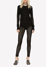 Dolce & Gabbana DG Logo Knitted Cardigan Black FXI48T JAIL1 N0000